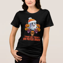 Bus eller godis Boo Funny Quote Halloween fest T Shirt
