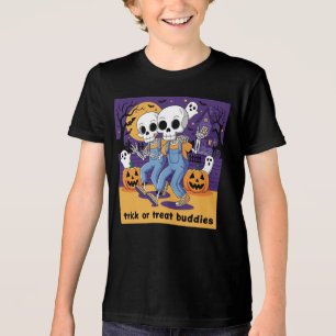 Bus eller godis Buddies Skeleton Shirt Vänskap T