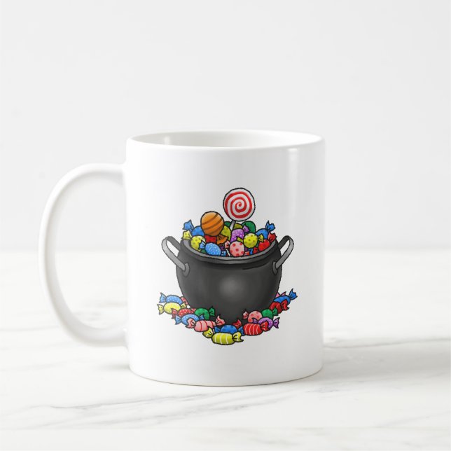 Bus eller godis Candy Cauldron Kaffemugg (Vänster)