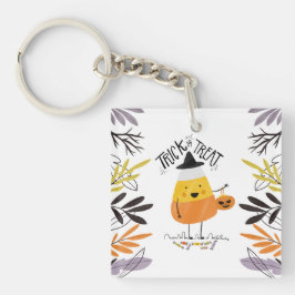 Bus eller godis Candy corn Halloween | Nyckelkedja