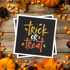 Bus eller godis Candy corn Halloween Pappersservett