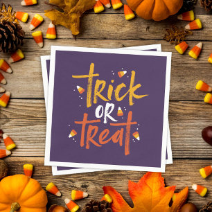 Bus eller godis Candy corn Halloween Pappersservett