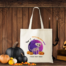Bus eller godis Candy Halloween Tote Bag Tygkasse