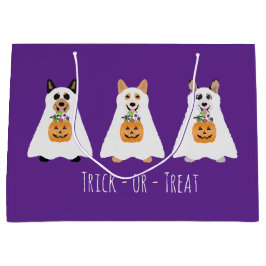 Bus eller godis Corgi Ghost Hundar Halloween