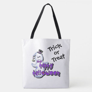 Bus eller godis Cute Ghost Tygkasse