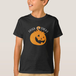 Bus eller godis - Cute Halloween Pumpkin T Shirt