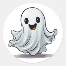 Bus eller godis Cute Happy halloween Ghost