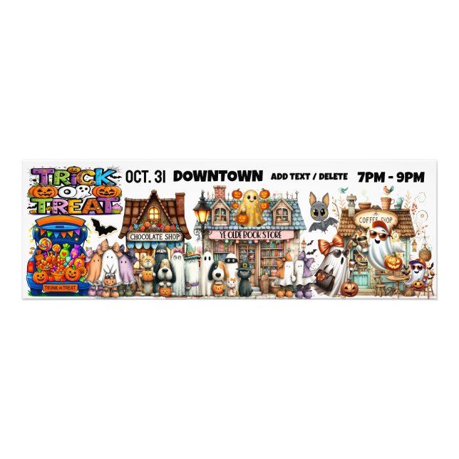 BUS ELLER GODIS DOWNTOWN eller överallt Fototryck (Framsidan)