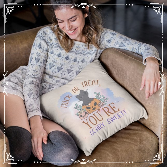 Bus eller godis Du är Scary Sweet Kudde (Trick or Treat, You're Scary Sweet! Cover from The Beekeeper Store)