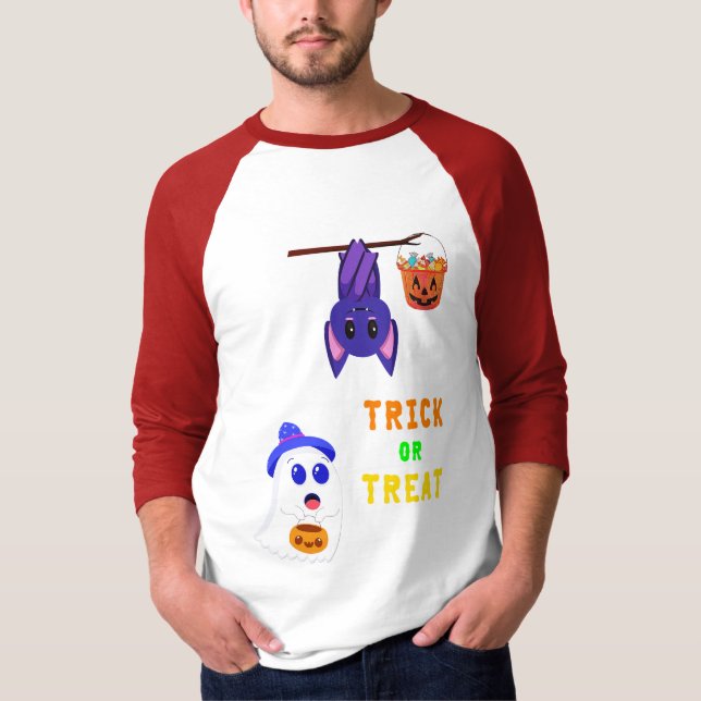 Bus eller godis Fladdermus Candy 31 UK oktober Hal T Shirt (Framsida)