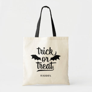 Bus eller godis Fladdermus Vingar Halloween Tygkasse