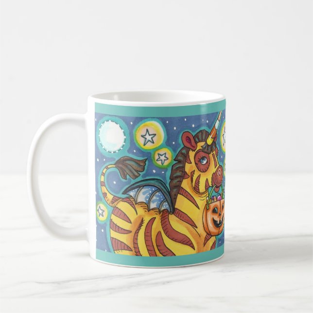 BUS ELLER GODIS FLADDERMUS ZEBRA, CUTE HALLOWEEN KAFFEMUGG (Vänster)