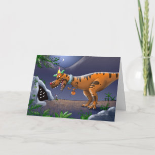 Bus eller godis för T Rex Kort