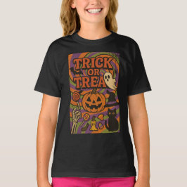 Bus eller godis Fullt Chest Halloween Clothes Unis T Shirt