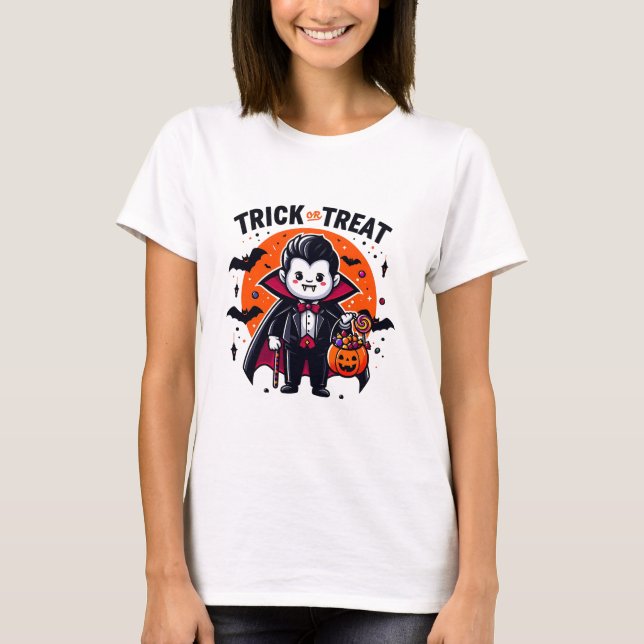 Bus eller godis Funny T Shirt (Framsida)