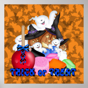 Bus eller godis Ghost & Pumpkins Poster