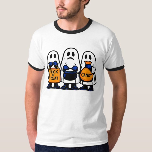 Bus eller godis Ghost Squad T Shirt (Framsida)