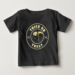 Bus eller godis Grim Reaper Starbucks logotyp kaff T Shirt