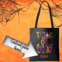 Bus eller godis Halloween Anpassade Spooky