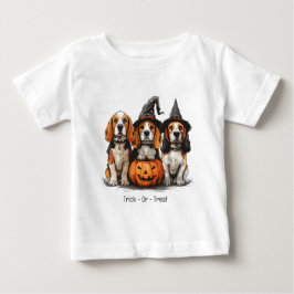 Bus eller godis Halloween Beagle Hundar T Shirt