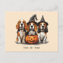 Bus eller godis Halloween Beagle Hundar