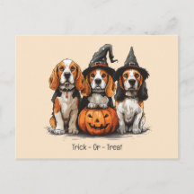 Bus eller godis Halloween Beagle Hundar