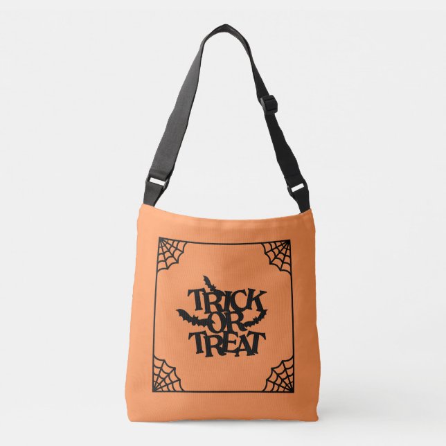 Bus eller godis Halloween Candy Crossbody Bag Tote Axelväska (Framsida)