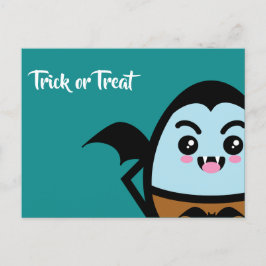 Bus eller godis - Halloween - Egg Dracula Inbjudan Vykort