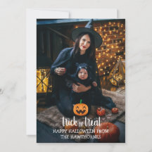 "Bus eller godis" Halloween elegant Family Photo