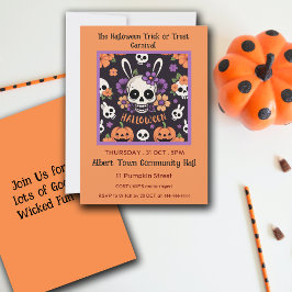 Bus eller godis Halloween fest Customize Inbjudningar
