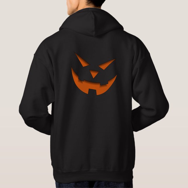 Bus eller godis Halloween fest för manar Hoodie (Baksida)