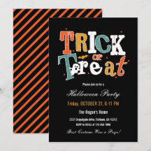 Bus eller godis Halloween fest