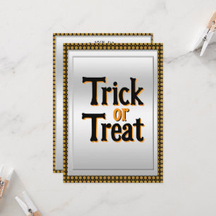 Bus eller godis Halloween fest Inbjudningar
