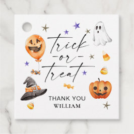 Bus eller godis Halloween Födelsedagsfest Gåvor Etiketter