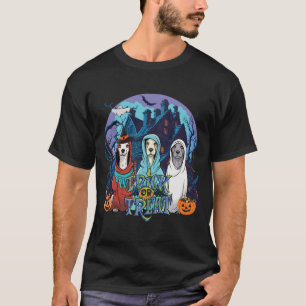Bus eller godis Halloween Ghost Hundar T Shirt