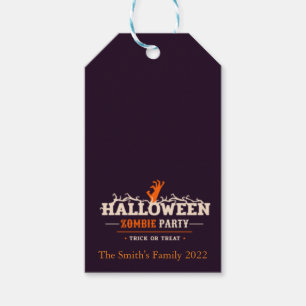 Bus eller godis Halloween Gift Märkres Presentetikett