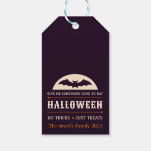 Bus eller godis Halloween Gift Märkres Presentetikett