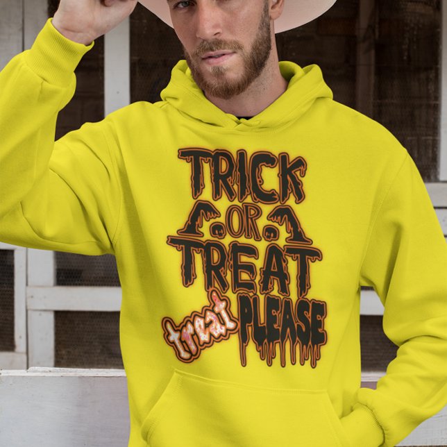 Bus eller godis? Halloween Godhet Hoodie (Skapare uppladdad)