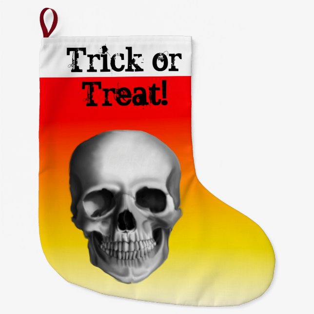 Bus eller godis Halloween-godissäck Stor Julstrumpa (Framsidan)