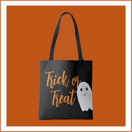 Bus eller godis Halloween Goodie Bag Tygkasse
