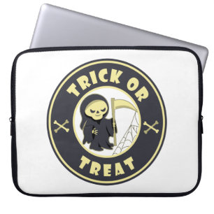 Bus eller godis Halloween grim, återfall Laptop Fodral