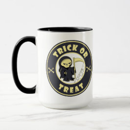 Bus eller godis Halloween grim, återfall Mugg