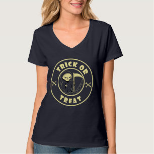 Bus eller godis Halloween grim, återfall T Shirt