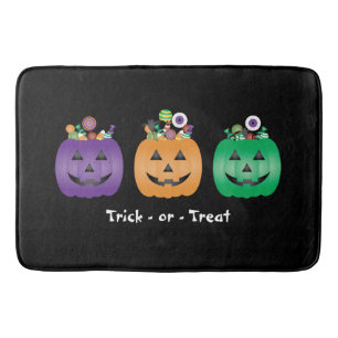 Bus eller godis Halloween Jack o lantern Candy Pai Badrumsmatta