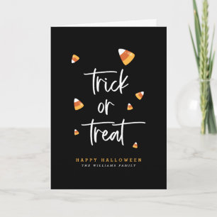 bus eller godis Halloween-kort Kort