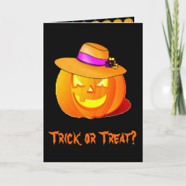 Bus eller godis Halloween-kort Kort