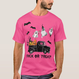 Bus eller godis Halloween Lastbil Monster Ghost Fl T Shirt
