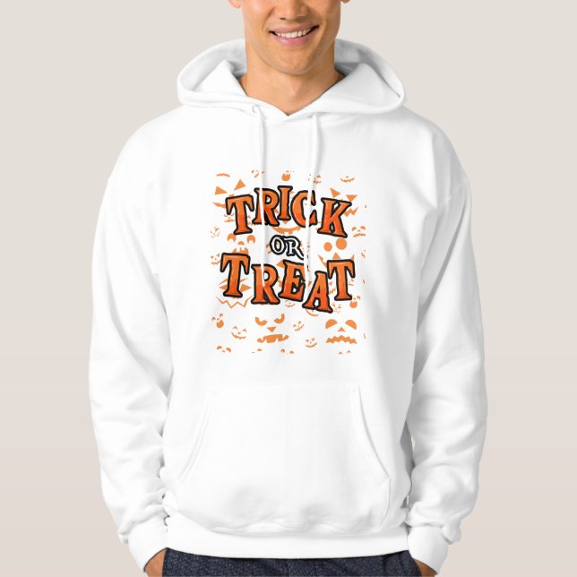 Bus eller godis Halloween Manar Hoodies Clothing Hoodie (Framsida)