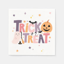 Bus eller godis Halloween Napkins