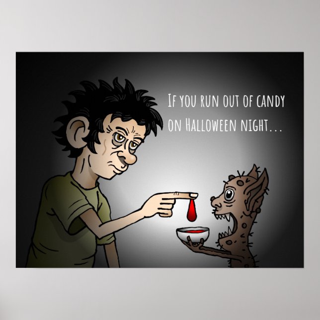 Bus eller godis Halloween Natt Poster (Framsidan)